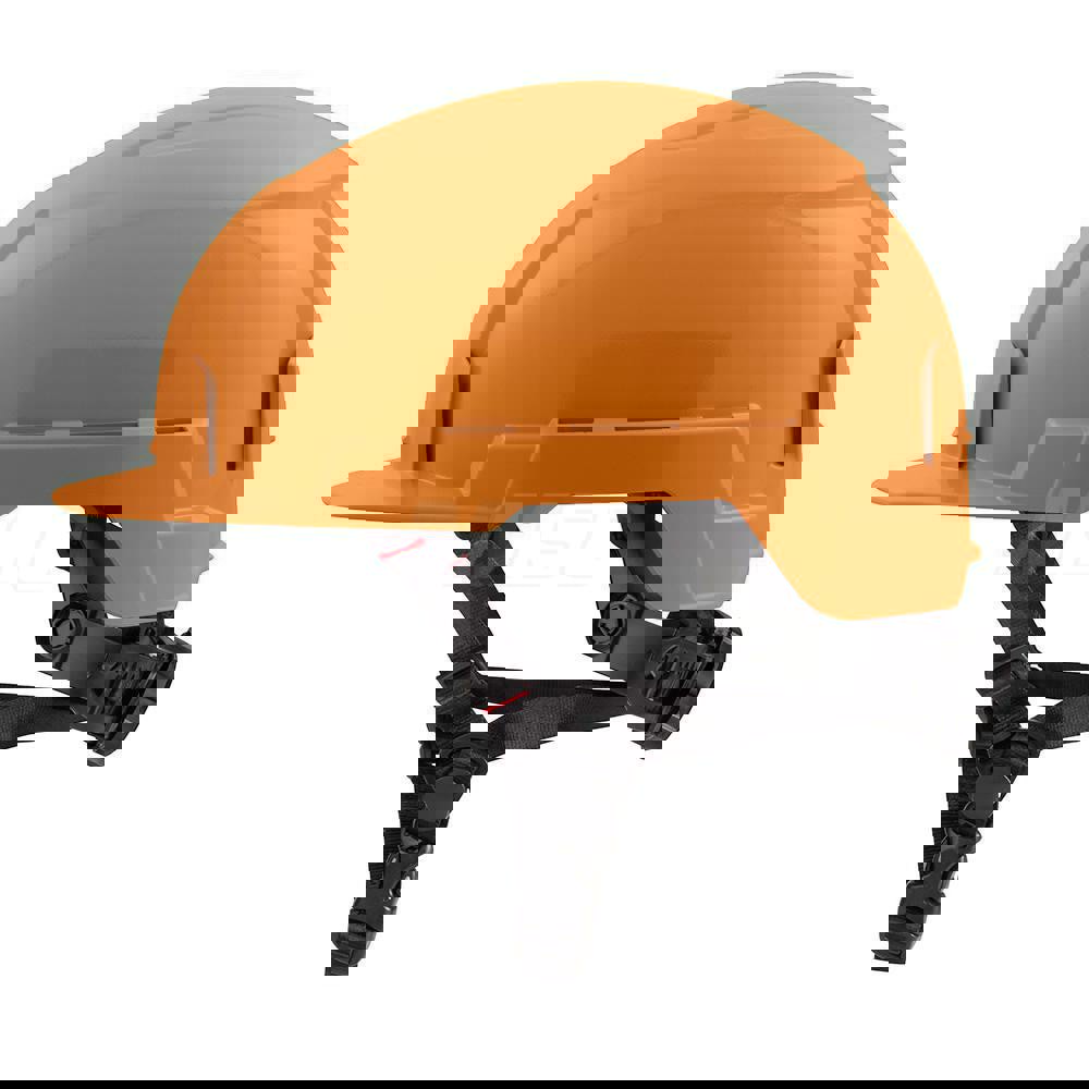 Hard Hat: Impact Resistant, Front Brim, Class E, 4-Point Suspension